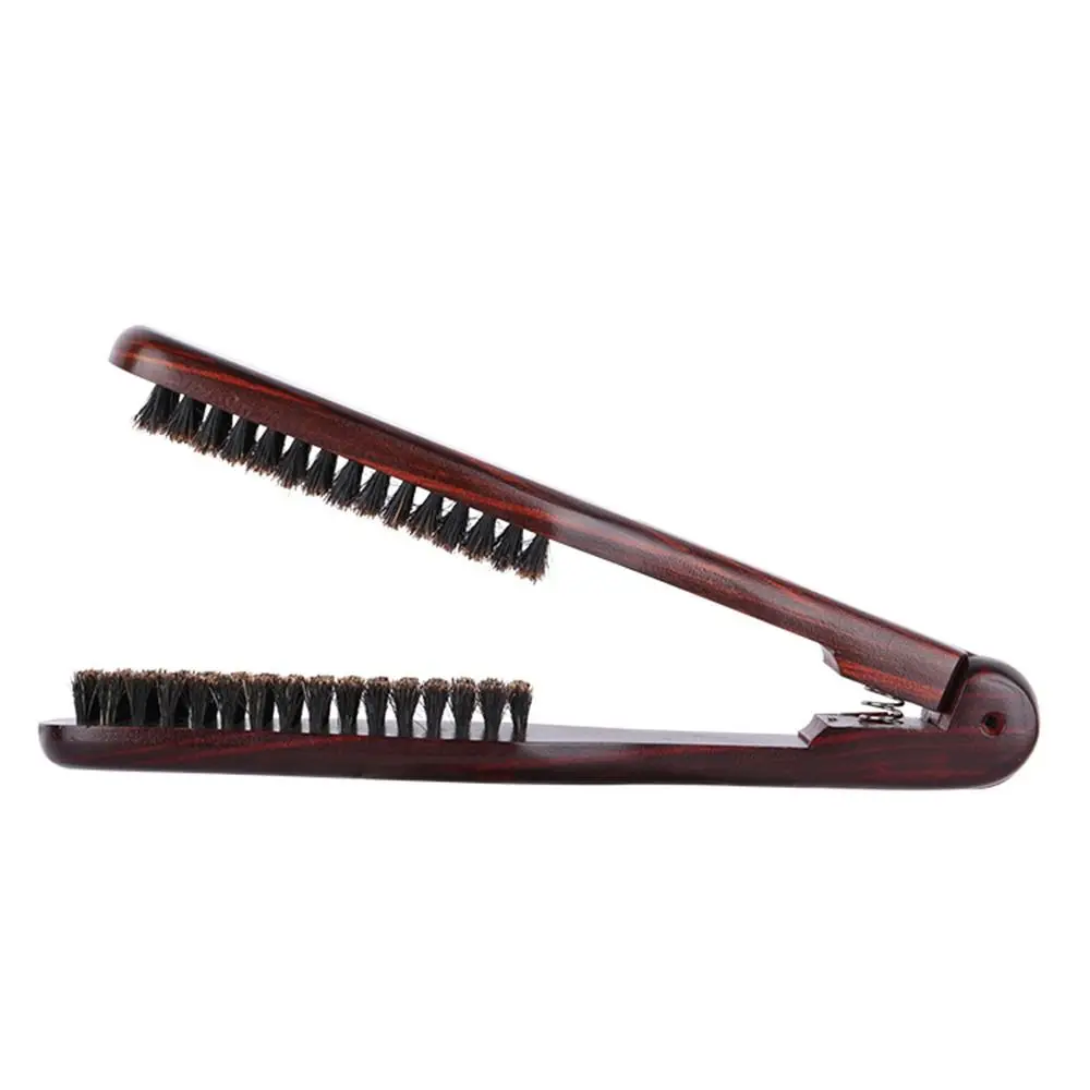 durable extra hot parts practical professional sale spare useful high quality car reverse camera wireless view Wooden Hair Styling Tools Professional V-shaped Anti-static Bristle Comb Double Brush Durable Straightening Comb Women