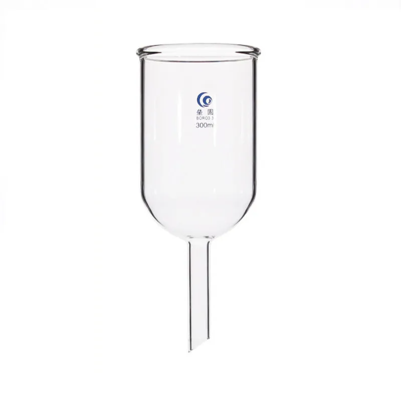 1Pcs Clear 50ml to 1000ml Glass Cylindrical Funnel Laboratory Equipment