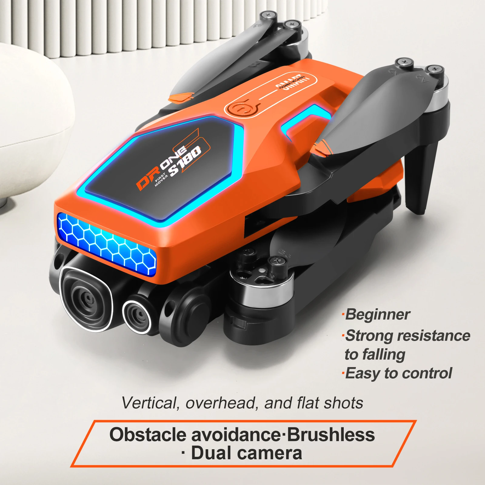 S180 RC Drone Dual Camera Obstacle Avoidance Remote Control UAV Optical Flow Positioning Aerial Photograph Quadcopter Kid Toy 4