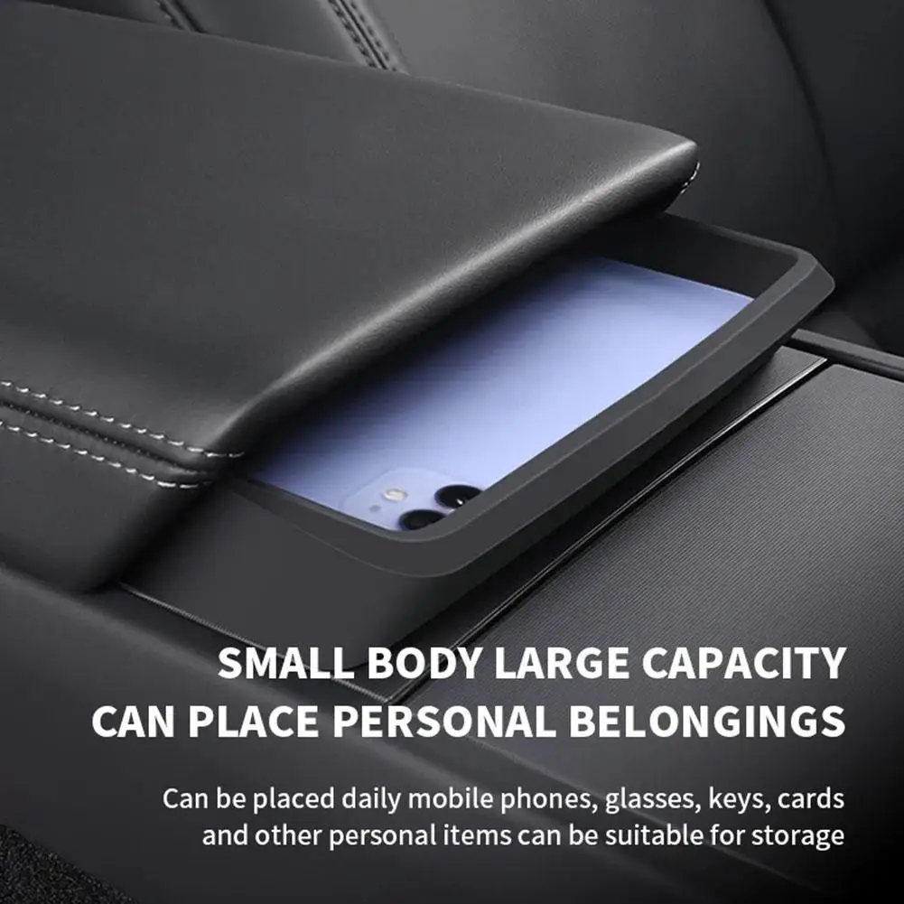 

Suitable for Tesla s Updated Central Control Storage Box Armrest Box Convenient Pocket Storage Accessories R3W8