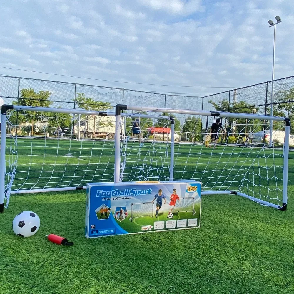 더블 축구 골 어린이 휴대용 실내외 스포츠 플라스틱 92cm