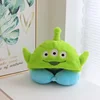 Disney Cartoon Stitch Three Eyed U-shaped Neck Pillow Office Napping Pillow Travel Plane Car U-shaped Neck Pillow Boy Girl Gift 2