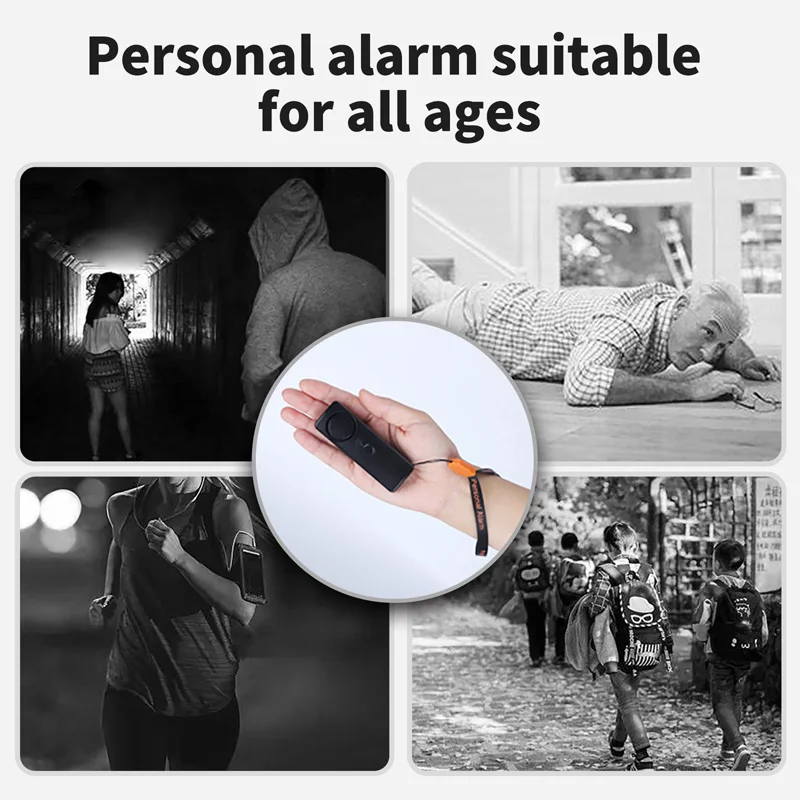 Women Go Out with Anti-robbery Flashlight Alarm Device Ladies Personal Guard Against Thieves Easy to Carry Super Loud LED Light