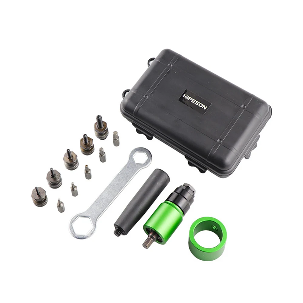 HIFESON Electric Rivet Nut Gun Adapter Riveting Cordless Riveting Drill Electric Adapter Insert Nut Tool Manual Rivnut tool 3