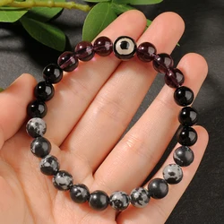 Natural Stone Beaded Eye Bracelets - Cute Spring and Summer Beach Jewelry (L1387)
