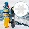 Snowboarding Stomp Pads Snowflake Shape Stomp Mat Stomp Pad Enhanced Grip Snowboarding Stomp Pads Portable 3D Raised Design For 3