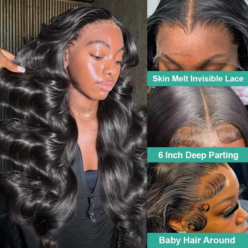 250 Density 42 Inch Body Wave 100% Human Hair - Natural Color Silky Soft No Tangle No Shedding Extensions