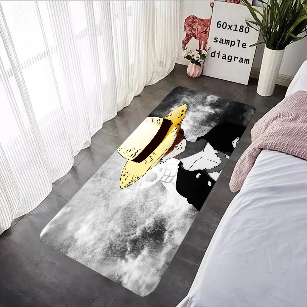 One P-Piece Cartoon Floor Mat Graphic Printed Flannel Doormats for Bathroom Kitchen Entrance Carpet Home Decor 5