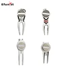 1 Pcs Golf Divot Repair Tool Golf Green Fork Pitch Groove Cleaner Pitchfork Stainless Magnetic Detachable Golf Sport Accesories 1