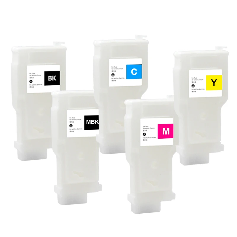 Cartucho de Tinta Recarregável para Canon Impressora sem Chip Pfi8120 Pff9320 Tm5200 Tm5205 Tm5300 Tm5305 Cores 300ml - Imagem 5