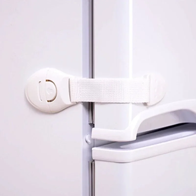 Child Safety Cabinet Lock Kids Baby Drawer Door Cabinet Cupboard Toilet Safety Locks Plastic Security Protector Straps 1/10pcs cabinet lock child lock safety lock