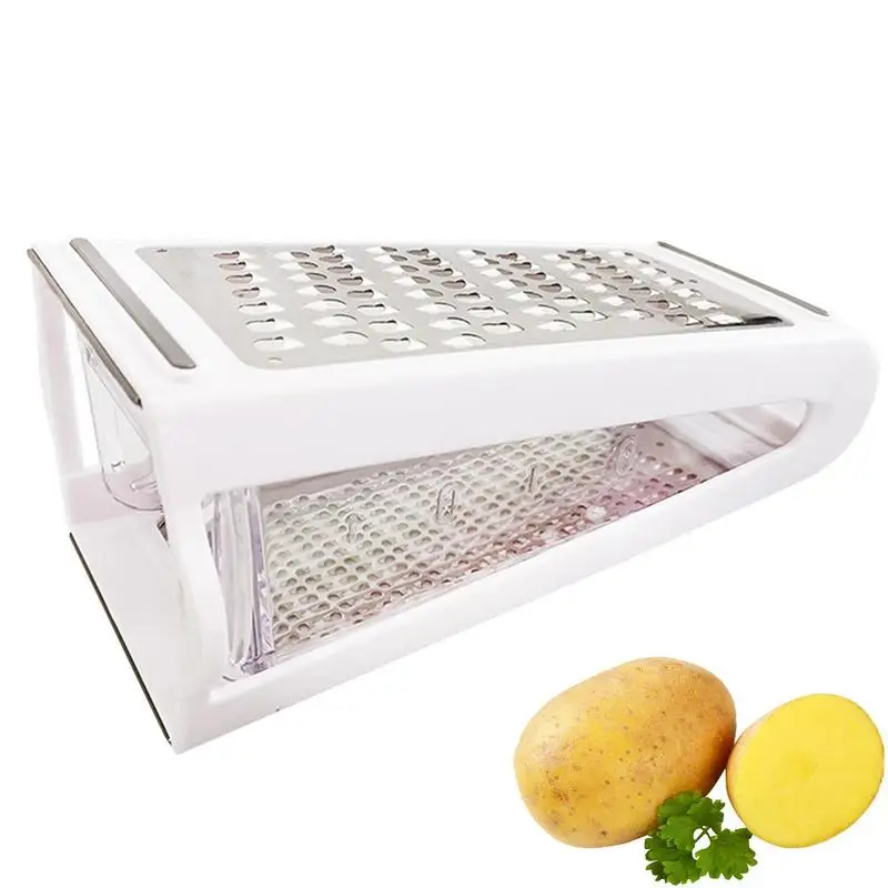 

Cheese Grater Box 2 Sided Professional Stainless Steel Vegetable Shredder Kitchen Graters For Cheese Chocolate Vegetables Fruits