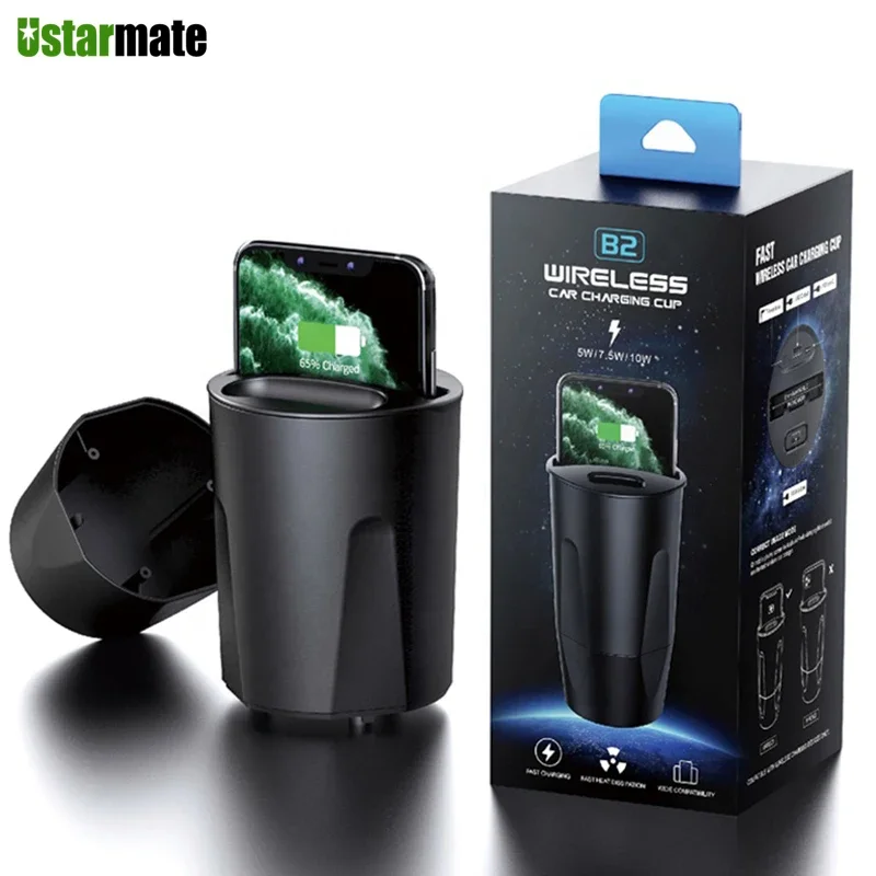 Caricabatterie Wireless Per Auto Per Iphone 12 13 Pro Max Caricabatterie Wireless Veloce Per Airpods Pro 2 Samsung Galaxy S21 S20 Huawei Xiaomi