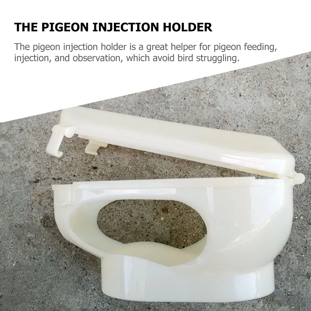White Pigeon Fixer Holder Bird Supplies Fixed Frame Hollow Out Injection Stand Pet Products Treats Vitamins Supplements