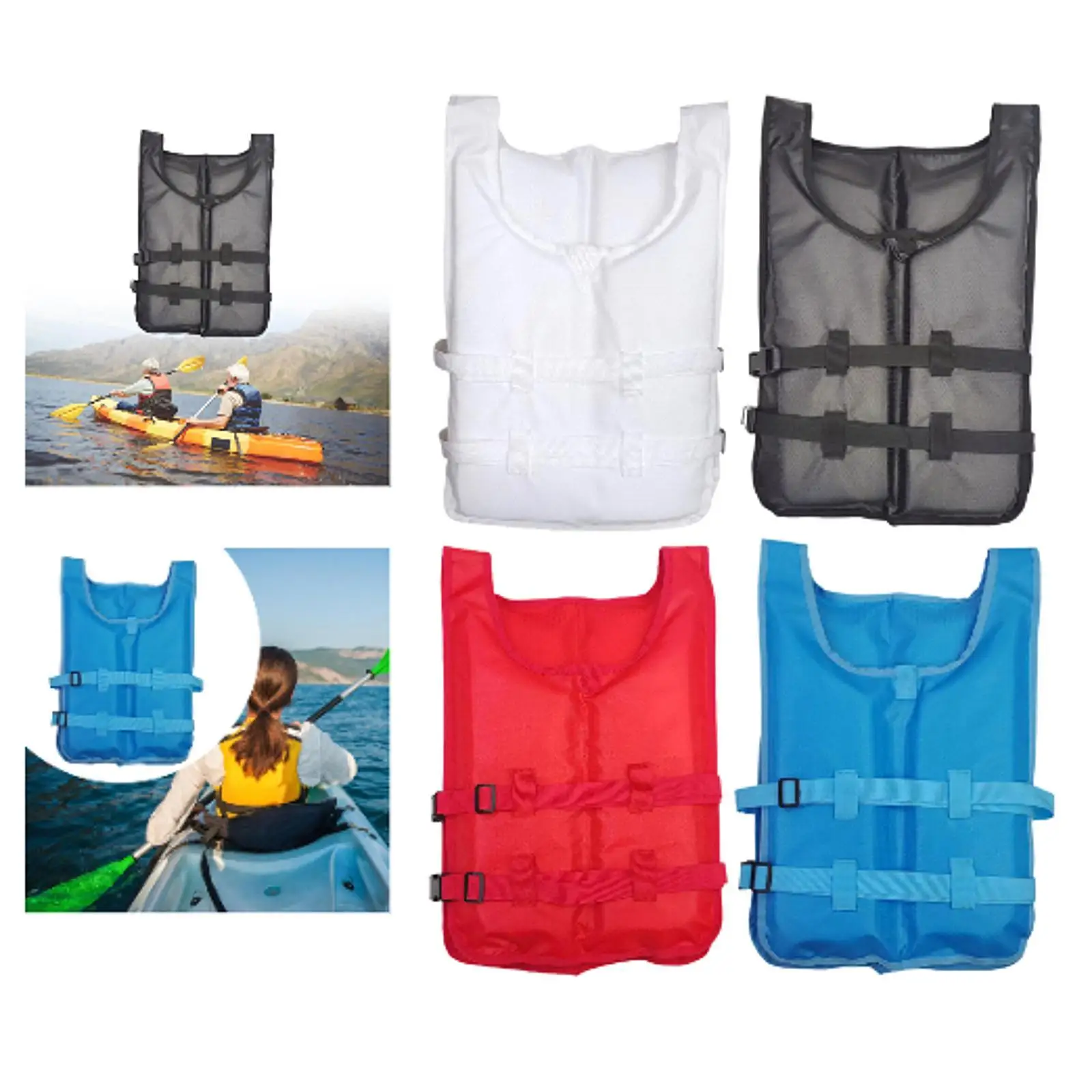 Kayak Life Vest Portable Comfortable Swim Jacket for Surfing Sailing Fishing Swimwear Swim Vest Buoyancy Aid Swim Jacket