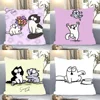 Cartoon S-Simons-Cat Cute Pillow Case Square Pillow Bedroom Sofa Leisure Comfort Cushion Car Living Room Home Decoration 40X40 1