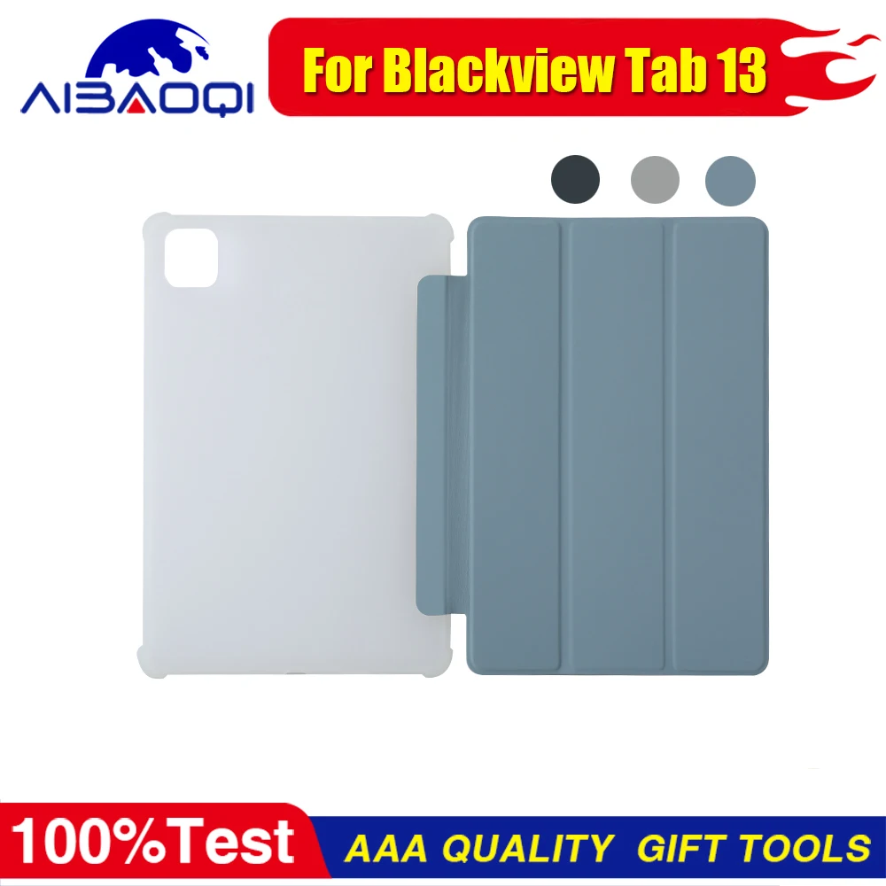 

Tablet protective case For Blackview Tab 13 Flip folding bracket Protective Cover Simple and breathable