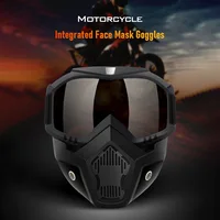 Motocross Goggles Outdoor Unisex Cycling Riding Skiing Windproof Goggles Eyewear With Detachable Mask Protection Motorcycle 1
