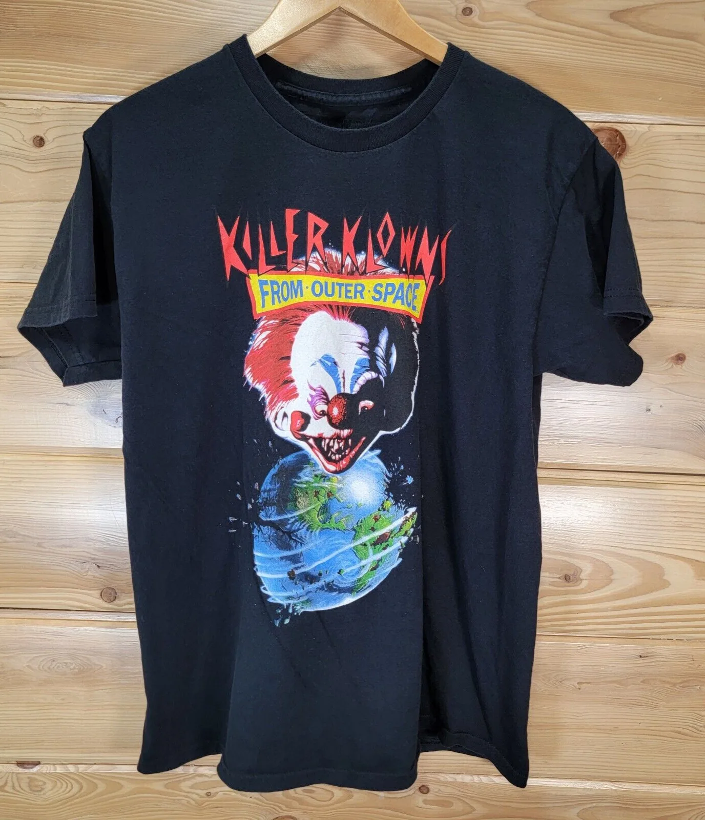 Killer Klowns Da Outer Space Men Large T Shirt Horror Halloween Double Sided Maniche Lunghe O Corte