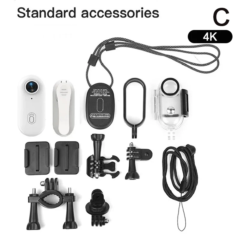 thumbnail image 1 of Cámara de acción 4K portátil para bicicleta, Mini cámara de vídeo Digital para cuerpo, cámara profesional para motocicleta, Collar para Gato y mascota, 1 of 4