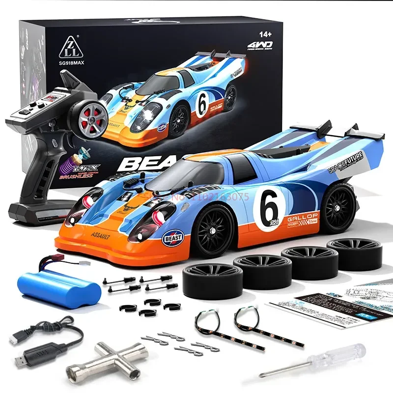 SG918 High-speed Flat-running Drift Racing RC Car 1∶16 Full-scale Rc Four-wheel Drive Remote Control Car Model 5