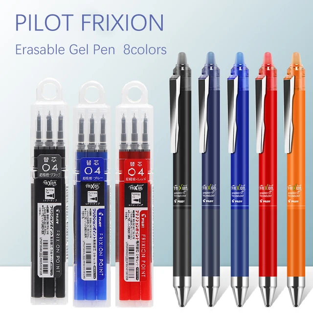 Pilot Frixion Pen 4 in 1 Erasable Gel Pen 4 Colors 0.5 mm LKFB-80EF 0.5 mm  Japan - AliExpress