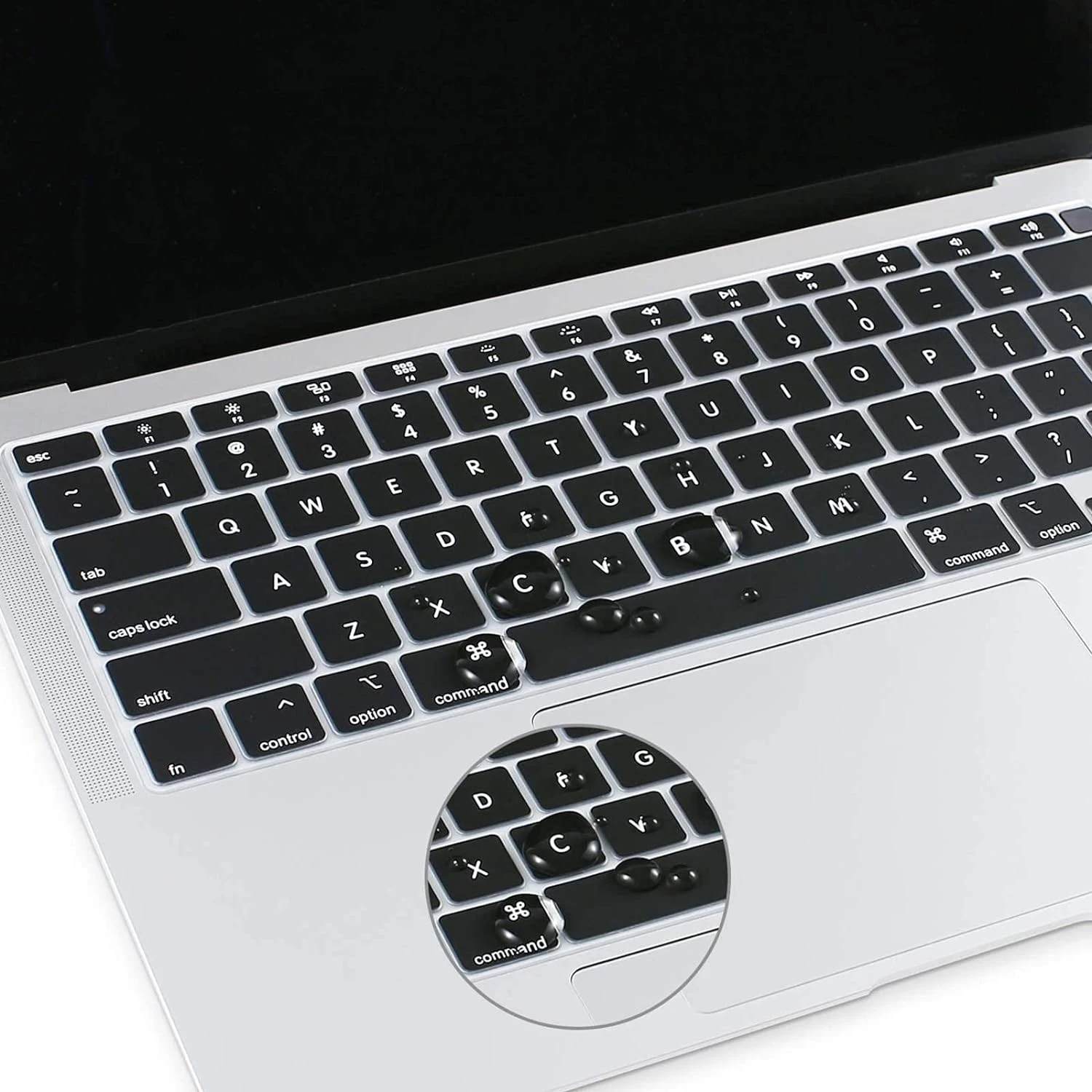 Waterproof Protective Silicone Keyboard Cover with Touch ID