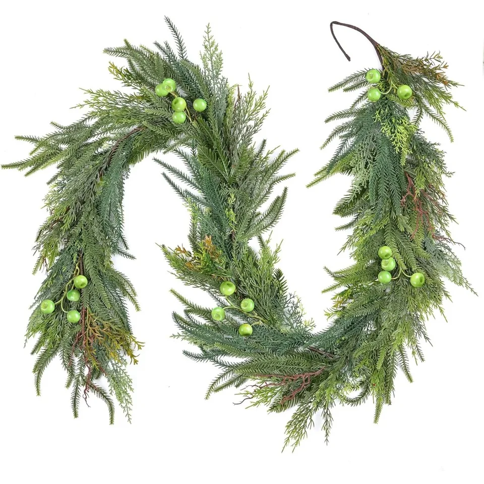 Elegant Pine Garland for Holiday Decoration