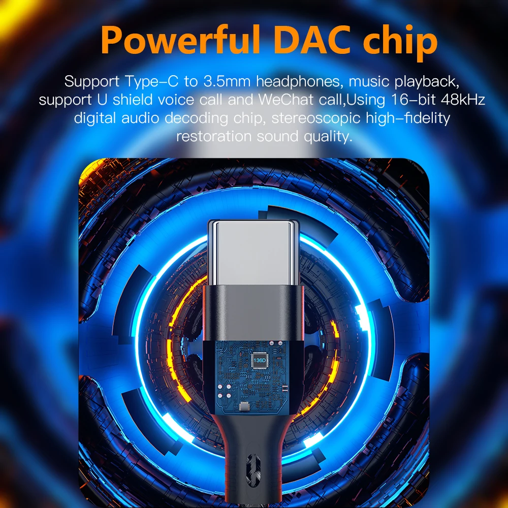 KEYSION 3.5mm Aux Adapter USB Type C to 3.5mm DAC Chip Headphone Adapter USB C to 3.5 Aux Cable for PC for iPhone 15 Pro Max Macbook Samsung Xiaomi