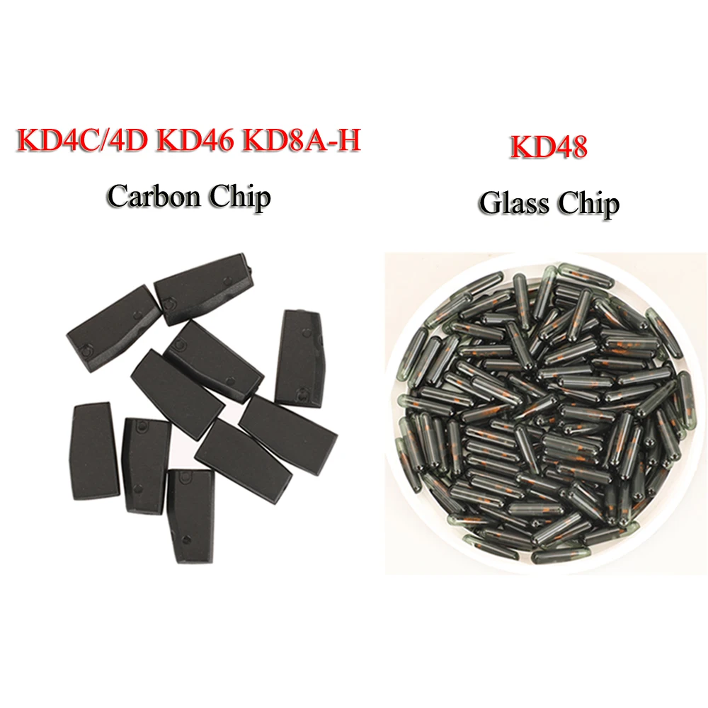 

jingyuqin 20PCS/Lot KD 4D ID4C ID46 ID48 KD4D KD46 KD48 KD8A Copy Chip For KEYDIY KD-X2 KD Transponder Blank Chip Replacement
