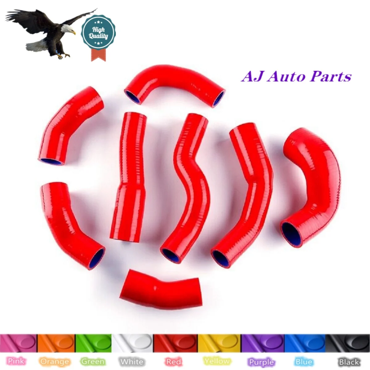 

Silicone Intercooler Hose For Abarth 500 595 695 1.4 T-JET Garrett 1446 Turbo （ 3-PLY Hose ）