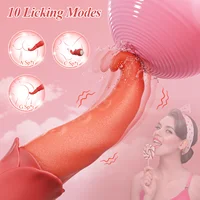 Wiggle Zunge lecken Vibrator für Frauen Blowjob Simulation weiches Silikon Klitoris Nippel Stimulator weibliche Masturbation Sexspielzeug 2