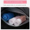 Fashion Large Capacity Sports Gym Bag Solid Color Fitness Portable Yoga Bags Women's Wet Dry Separation Waterproof Luggage Bag 4