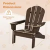 Kids Adirondack Chair Set of 2, All-Weather Patio Chair with Armrests, Fire Pit Chair for Kids Ages 3-8, Outdoor Kids Patio 3