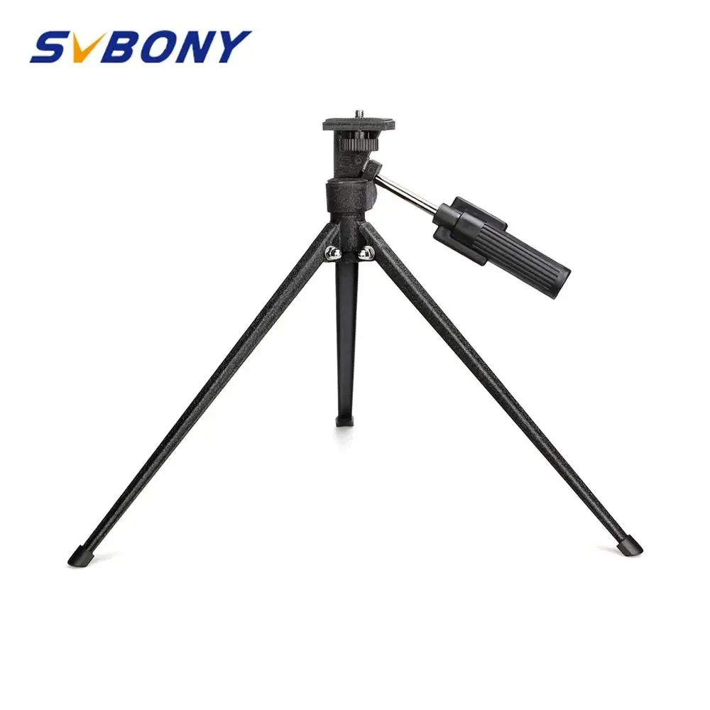 SVBONY Mini Tabletop Tripod Portable Desktop Travel Tripod for Spotting Scope Monocular Medium-sized Telescopes SV153 spotting scope,detachable tripod