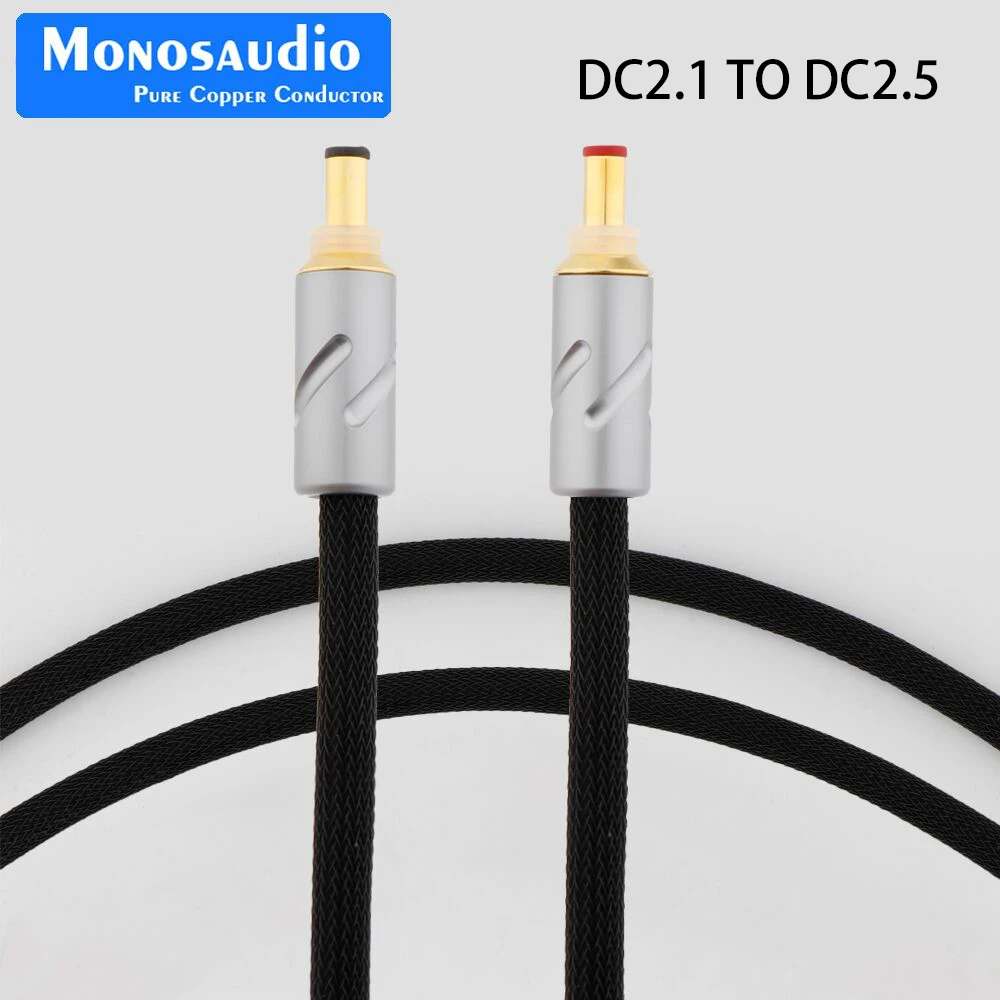

1PC OFC DC Cable for Keces Linear Power Supply HiFi DC Power Cable 2.5mm/2.1mm Audiophile Dedicated Audio DC5.5-2.1 Line