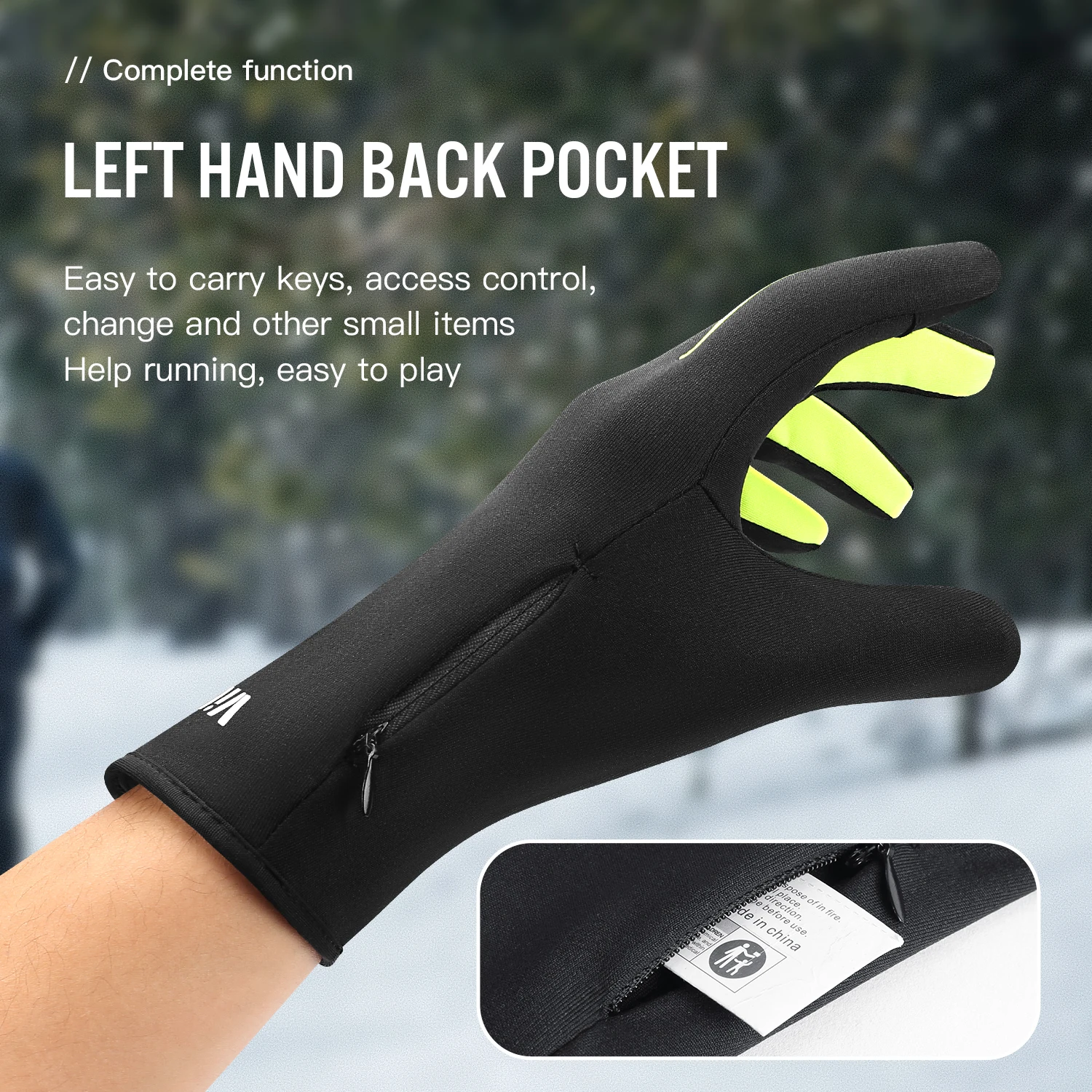 Outdoor Winter Cycling, Cold Proof, Warm Delivery, Men'S And Women'S Touch Screen With Fleece Riding And Running Gloves