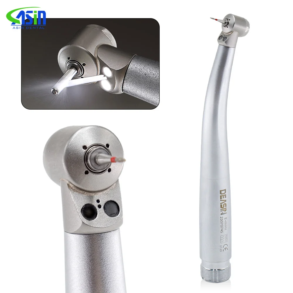 DEASIN Dental LED Mini Kopf High Speed Handstück für Dental Labor Kinder Kinder Hand Stück Push Button zahnmedizin werkzeuge