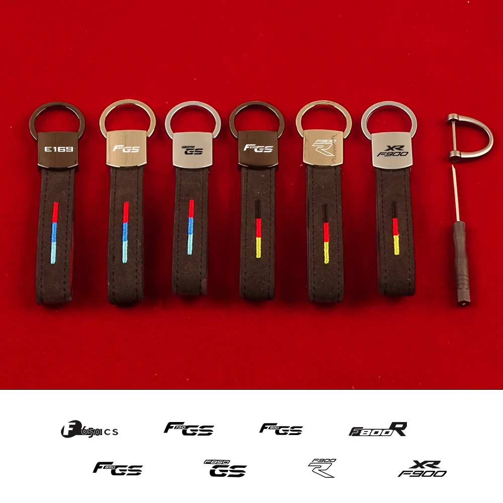 Portachiavi In Pelle Scamosciata Pu Con Bandiera A Ferro Di Cavallo Germania Per Bmw F800 Gt F800 R F800 S F800 St F850 Gs F900 R F900Xr