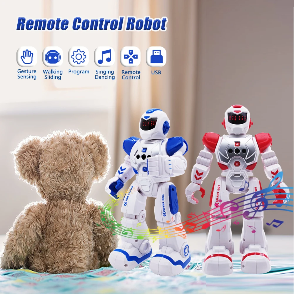 Emo robô robô inteligente sensor de comando de voz de dança, cantando,  dançando, repetindo robô de brinquedo para crianças meninos e meninas robôs  de talkking - AliExpress