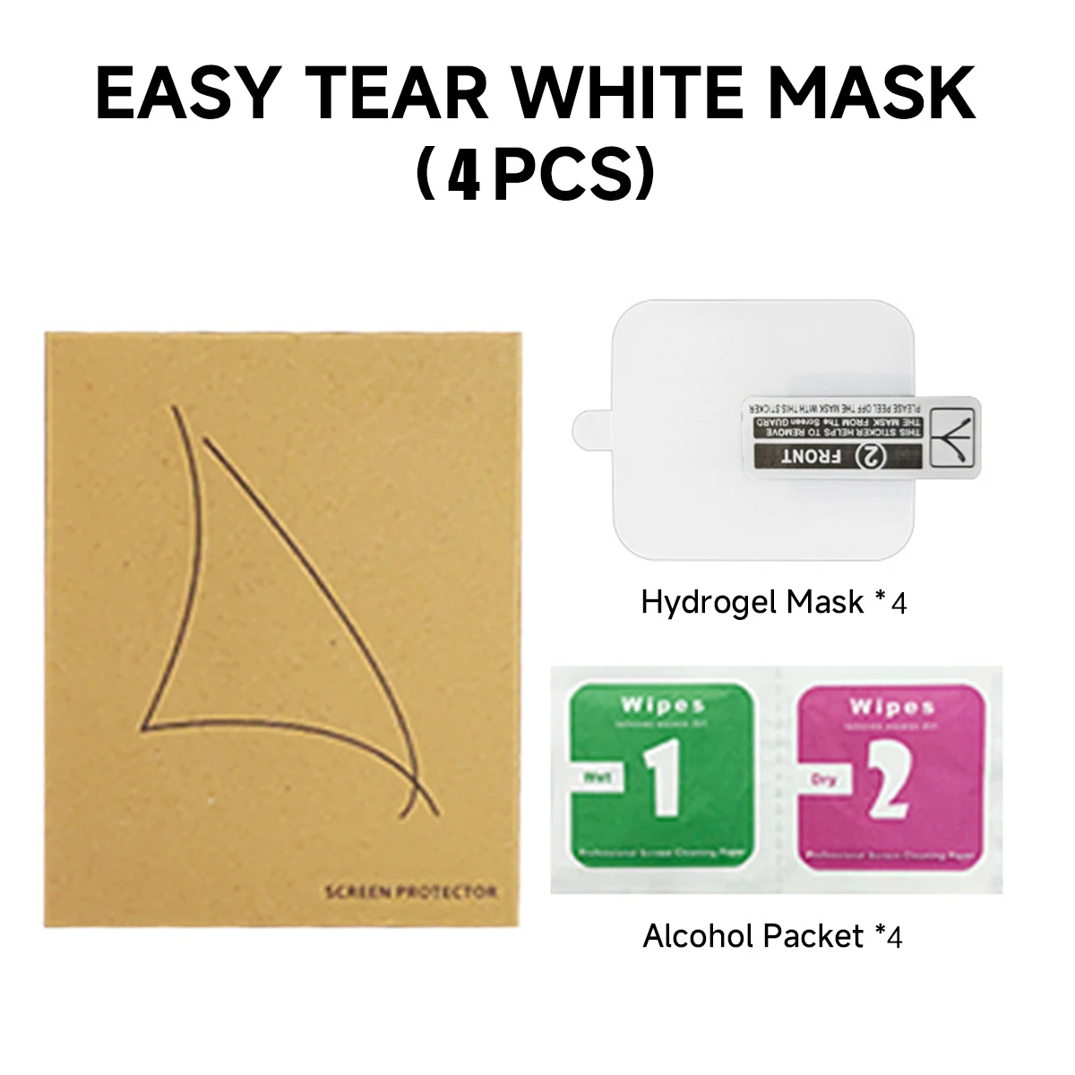 4PCS White Film