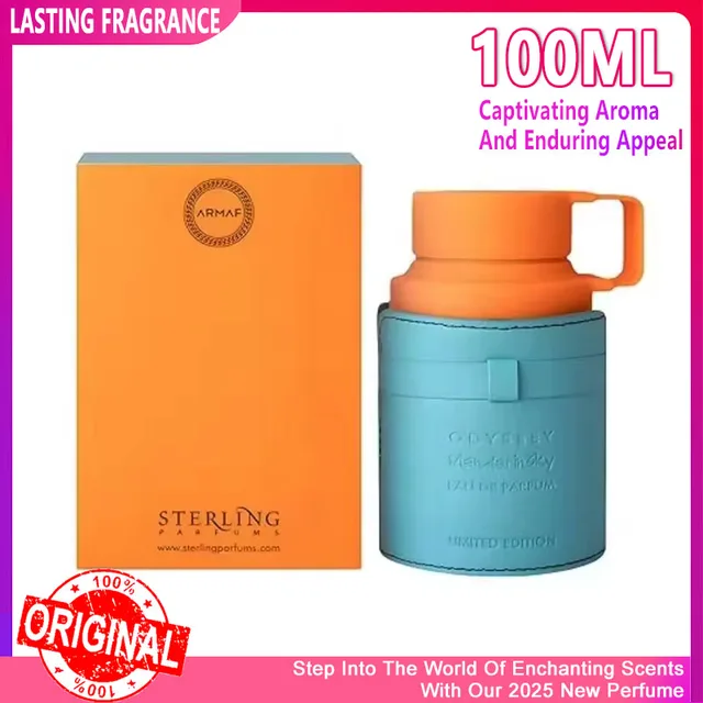 2025 Neues 100 ml langlebiges arabisches Herrenparfüm mit fruchtigem Duft und holzigem Duft, hohe Konzentration von 18–25 %