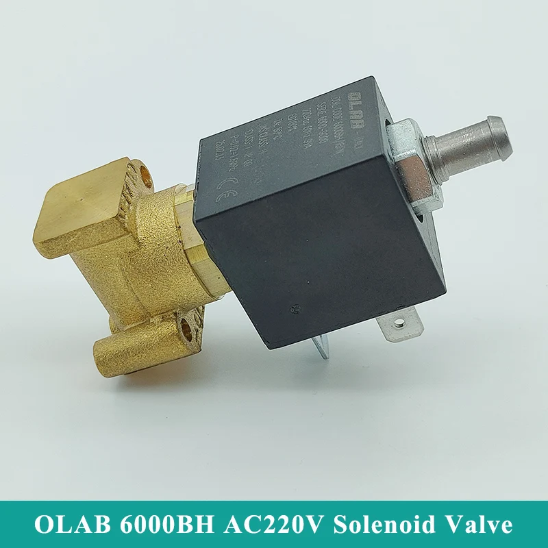 

ITALY OLAB 6000BH G1/8'' Brass Coffee Machine Electric Solenoid Valve AC 220V 230V Normally Open N/O Steam Hot Water Flow Valve
