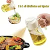 2 in 1 200/300/500ml Oil Spray for Kitchen Spray Oil Bottle Oil Washer Vinegar Soy Sauce Sprayer Containers  Washer