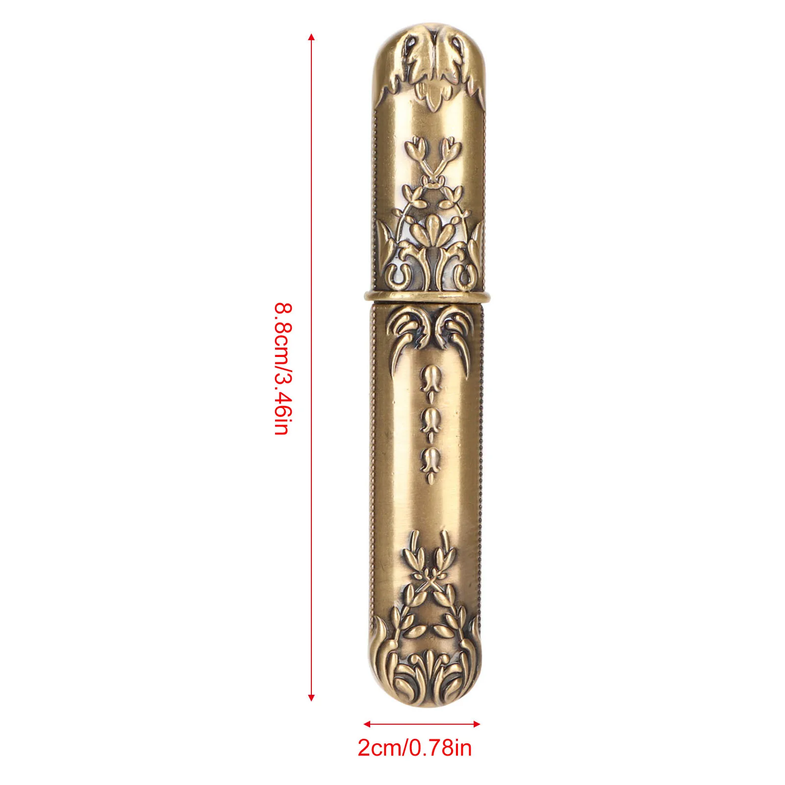 Custodia per aghi in metallo vintage, con 24 pezzi