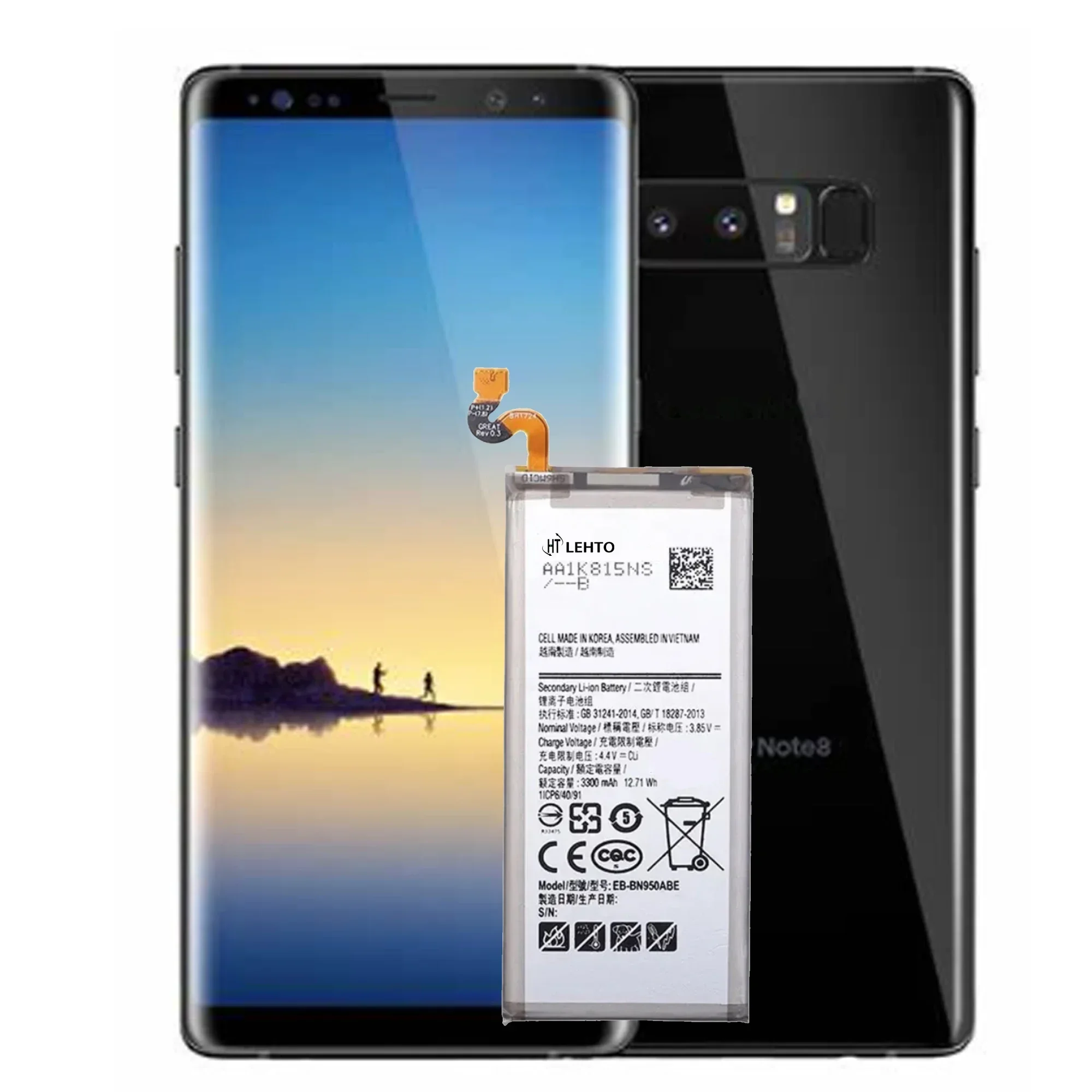 Battery EB-BN950ABE 3300mAh For Samsung Galaxy Note 8 Note8 N950 SM-N950F N950FD N950U/U1 N950W N950N N9500 Bateria