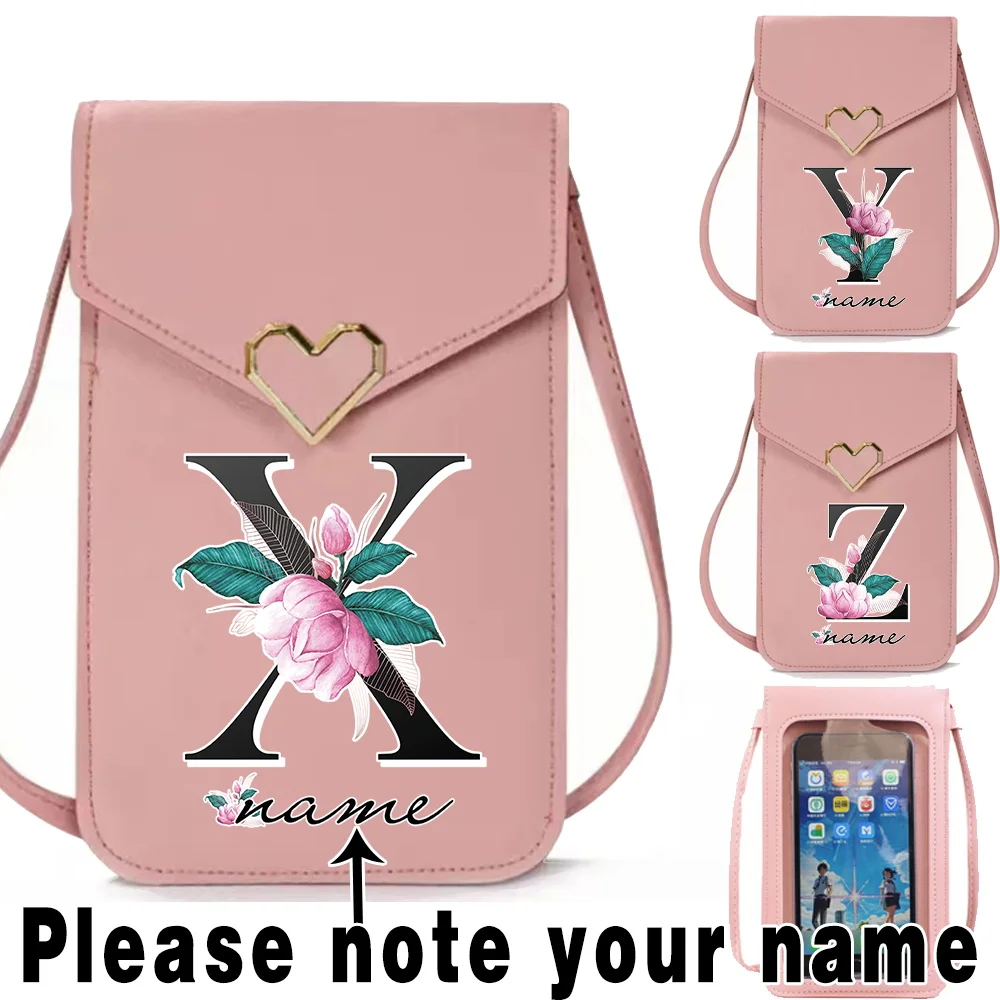 CustomPersonalizedNameCrossbodyShoulderBagforWomenMobilePhone