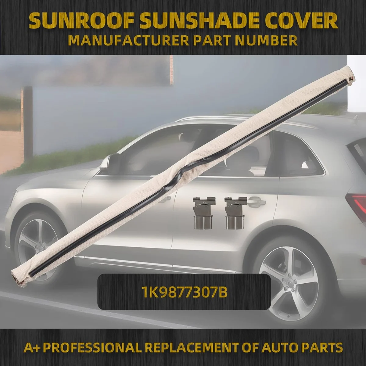 1K9 877 307B Sunshade Roller Blinds Sunroof Roller Blinds for Volkswagen Audi Skoda Seat 1K9877307B Beige