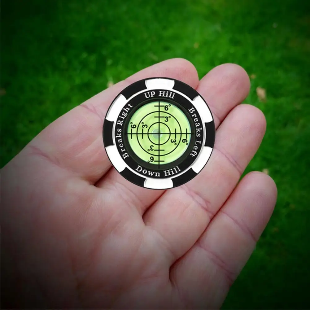Golf Ball Marker with High Precision Portable Putting Green Reader Golf Marker Clip Professional Training Aid Accessories Golf Ball Mark
