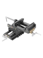 6 Cross Slide Vise Drill Press Milling Vise, 6 In Jaw Width, 6.1 Max Jaw Opening, 2 Way Heavy Duty X-Y Compound Bench Mount Clam 1